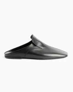Leather Mule in Black