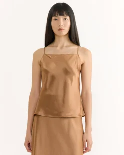 Lenia Top in Toasted Coconut