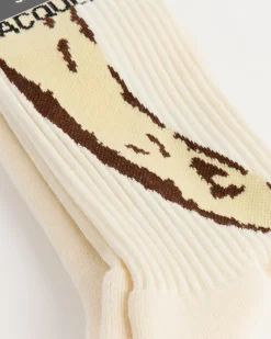 Les Chaussettes J Socks in Banana Print Yellow