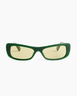 Les Lunettes Capri Sunglasses in Dark Green