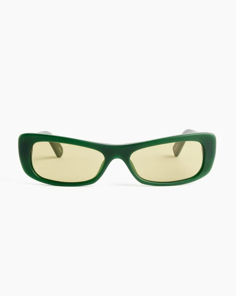 Les Lunettes Capri Sunglasses in Dark Green