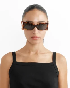 Les Lunettes Spiaggia Sunglasses in Multi Brown
