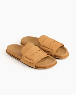 Les Sandales Mocassin Sandal in Camel