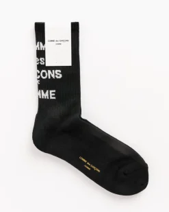 Logo Socks in Black/White