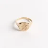 Magnolia Signet in Gold