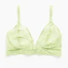 Marie Soft Plunge V Wire Bra in Matcha