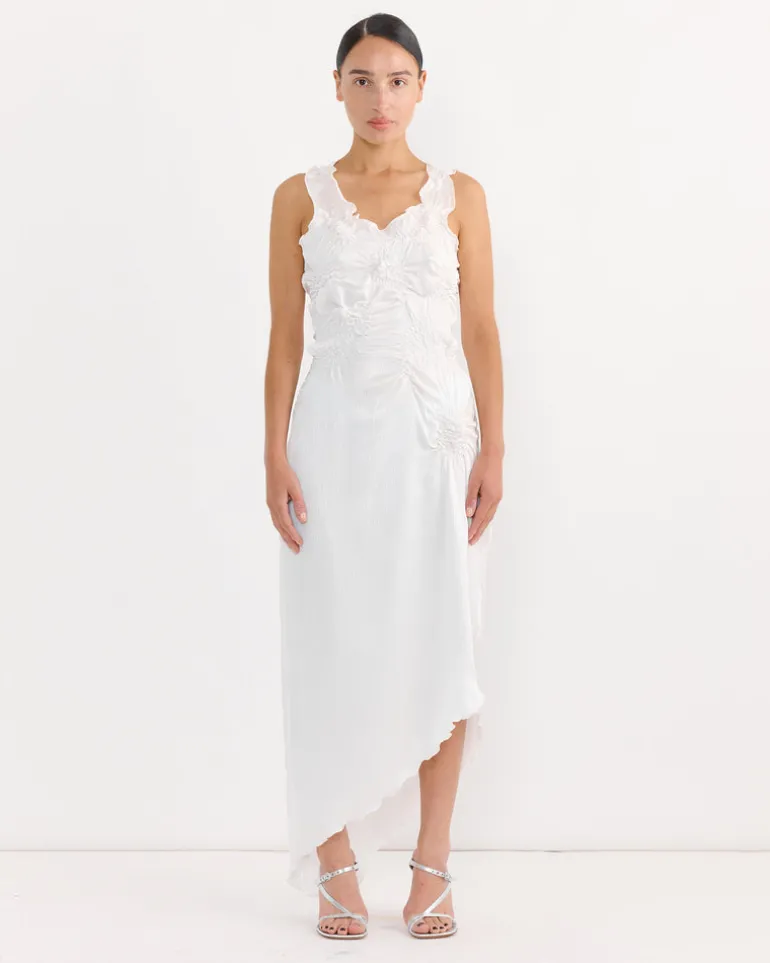 Markiza Paisley Dress in White