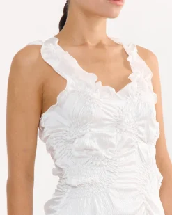 Markiza Paisley Dress in White