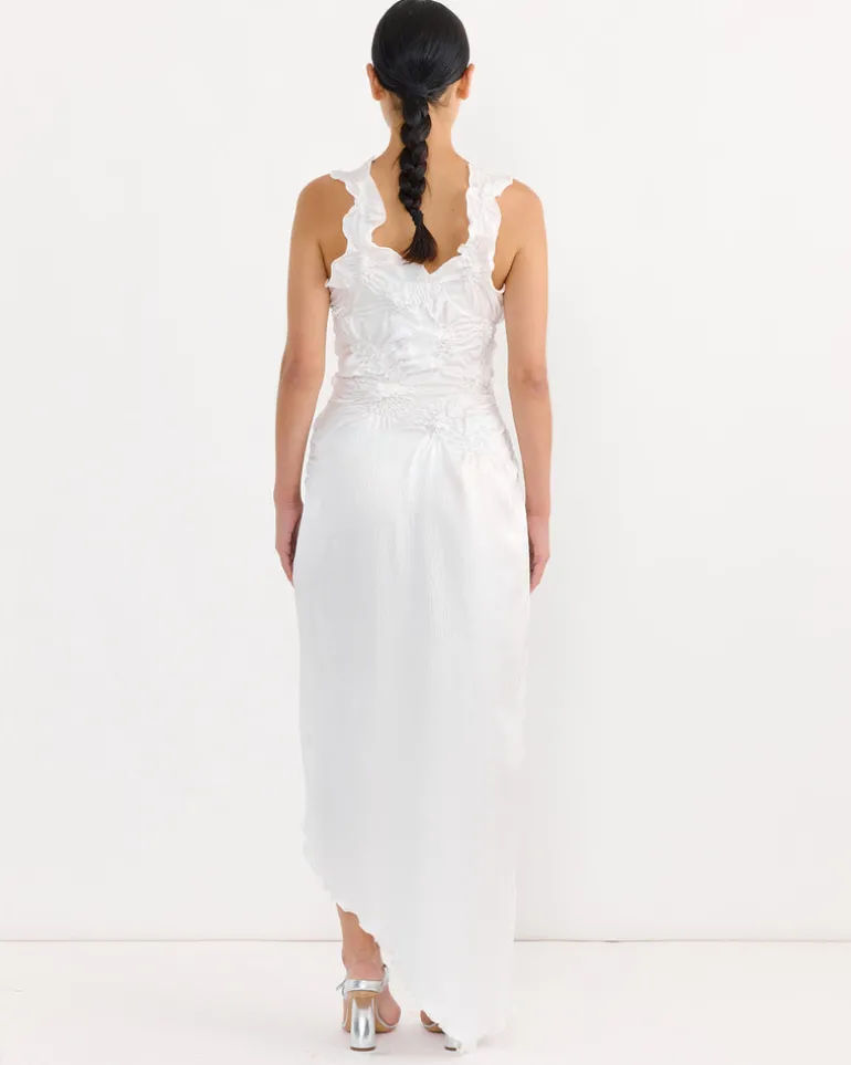 Markiza Paisley Dress in White