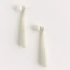 Medium Angelika Earrings in Vegetable Ivory