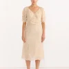 Midi Dress in Powder Blush