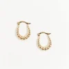 Mini Bubble Hoop Earrings in 14k Yellow Gold