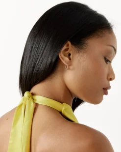 Mini Bubble Hoop Earrings in 14k Yellow Gold