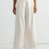 Minimal Fold Trouser in Ivory