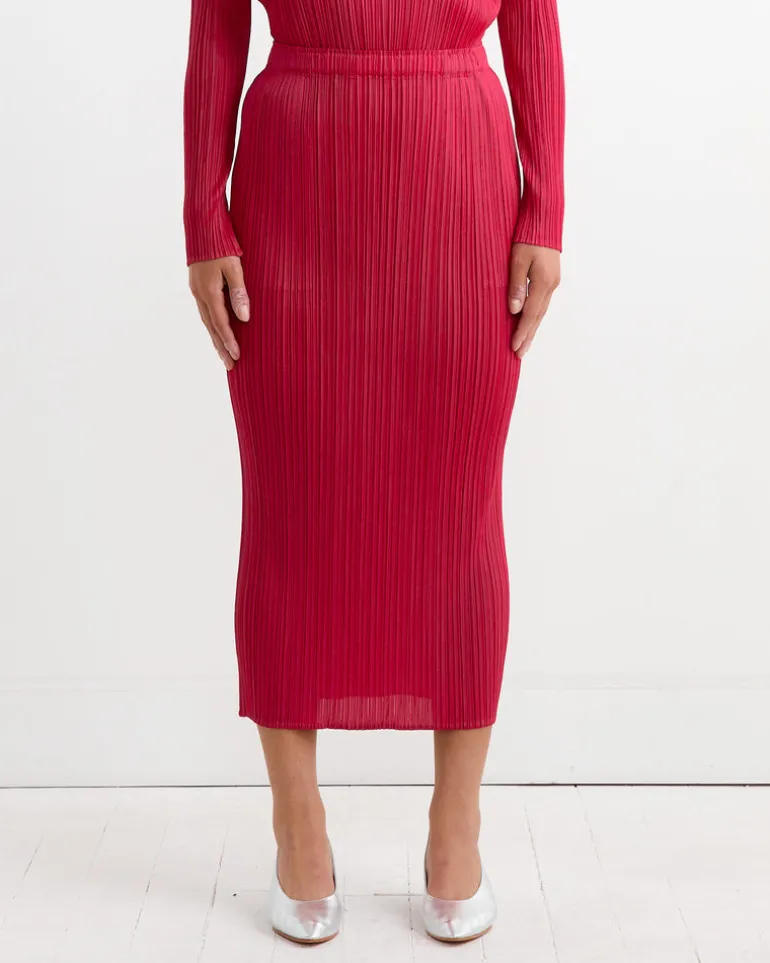 NC Basics 4 Skirt in Carmine