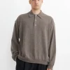 Noe Polo in Stone Melange