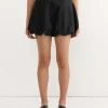 Nylon Bubble Short in Black