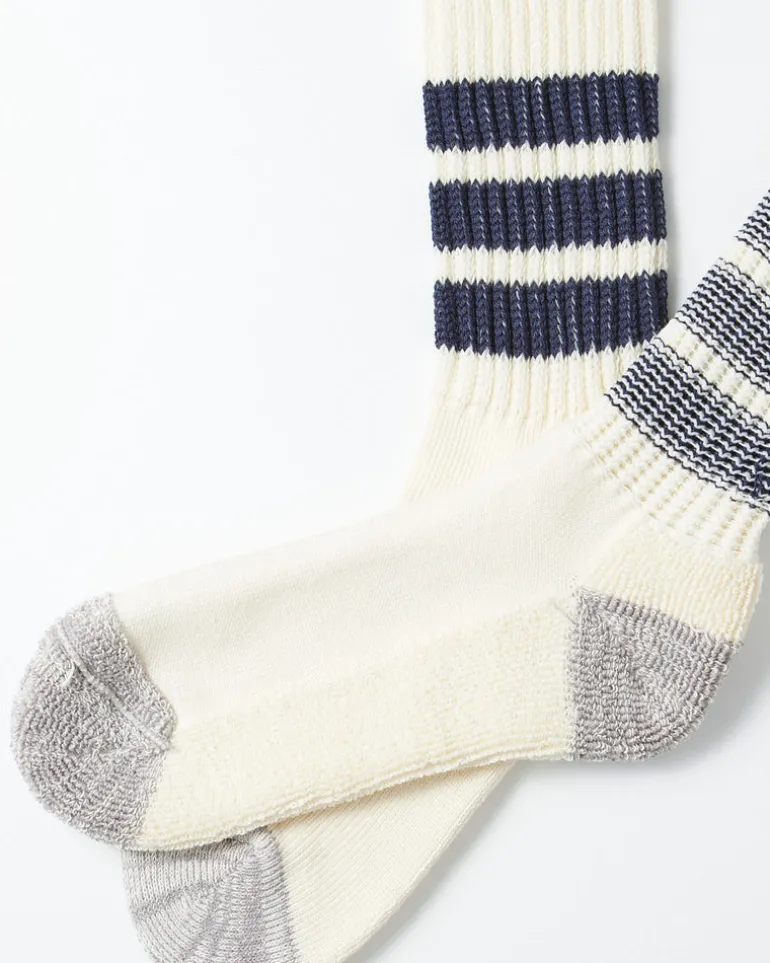 1255 Old School Crew Socks in Navy