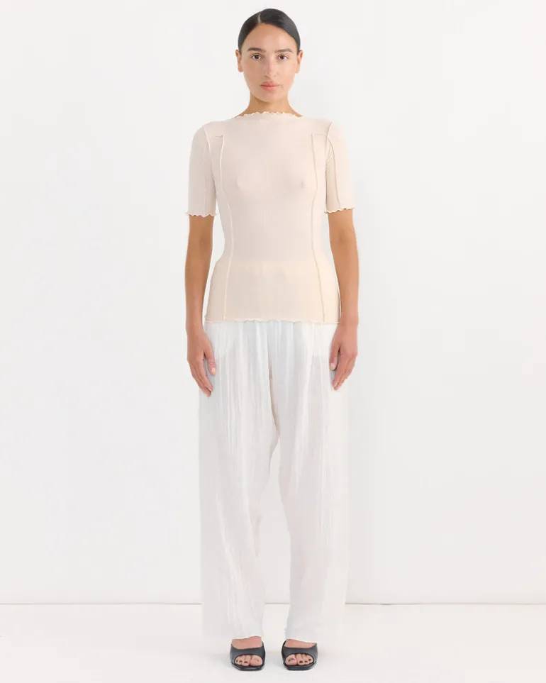 Omari 3/4 Top in Off White