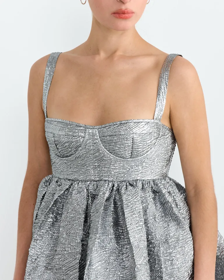 Onique Dress in Silver
