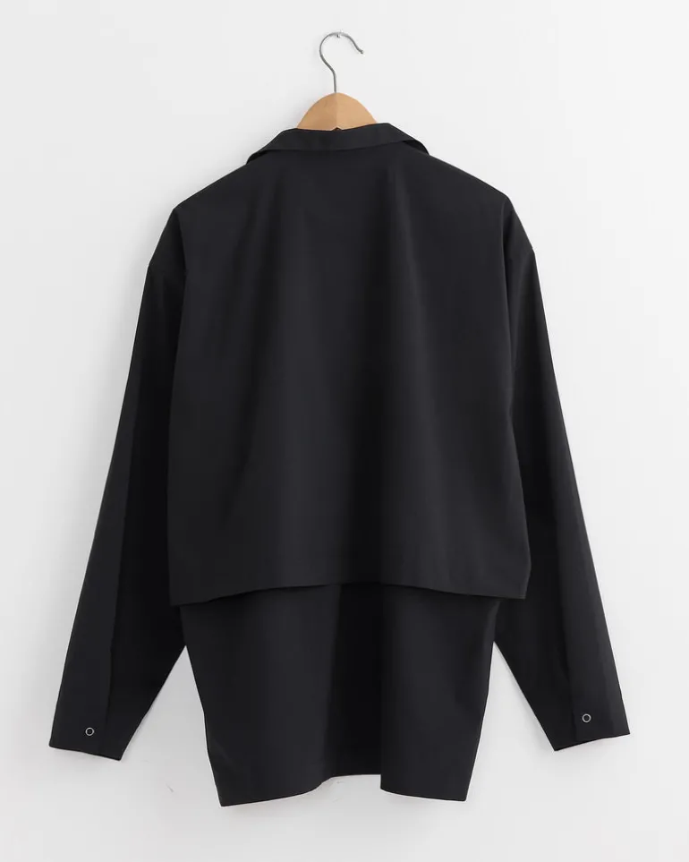 Packable Shirt in Black