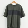 Panel T-Shirt in Off Black
