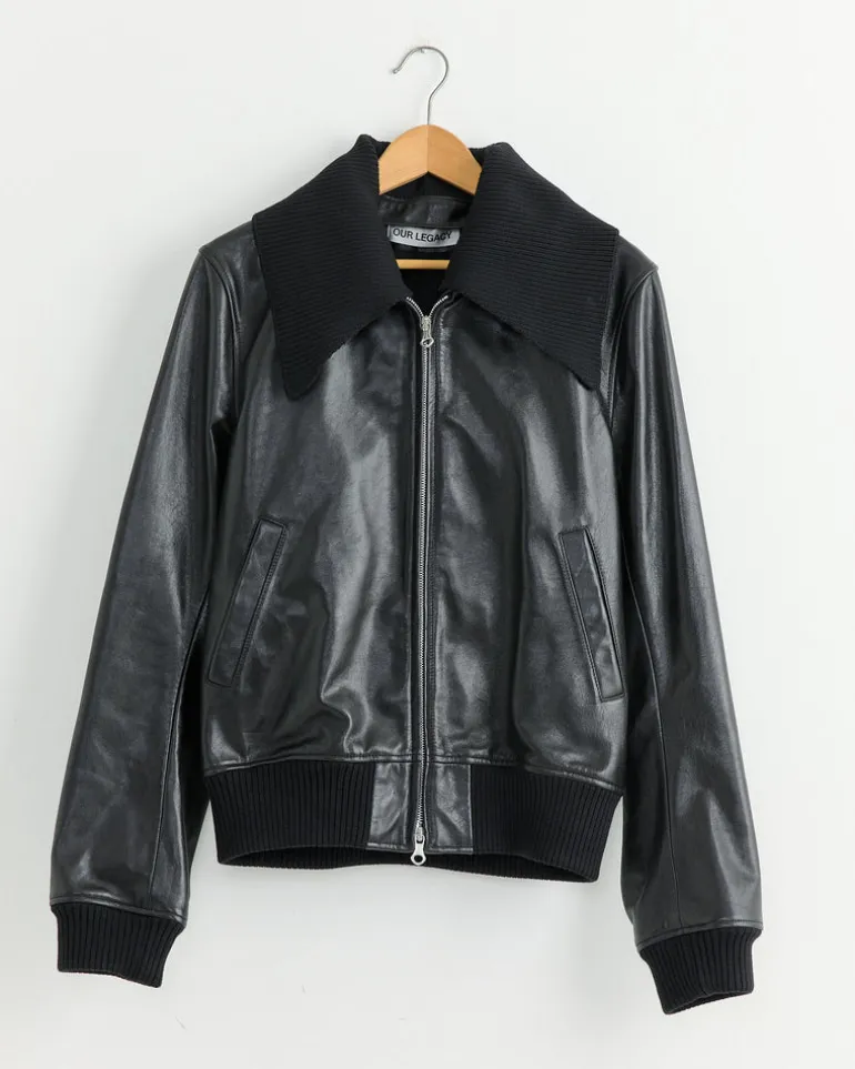 Pharos Bomber in Malleable Black