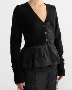 Phlox Cardigan in Black