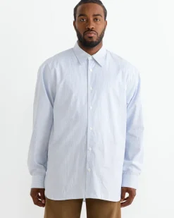 Pinstriped Button-Up Shirt in Desa