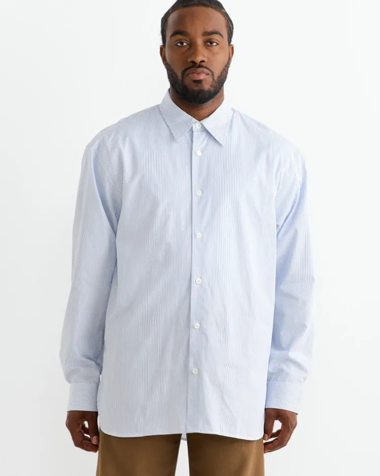 Pinstriped Button-Up Shirt in Desa
