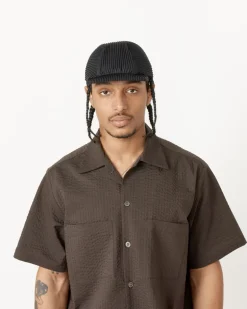 Pleats Cap in Black