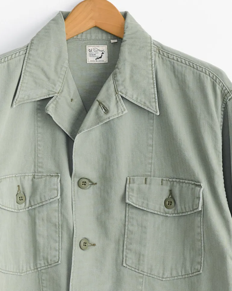 4 Pockets U.S Army Shirt Jacket in Green