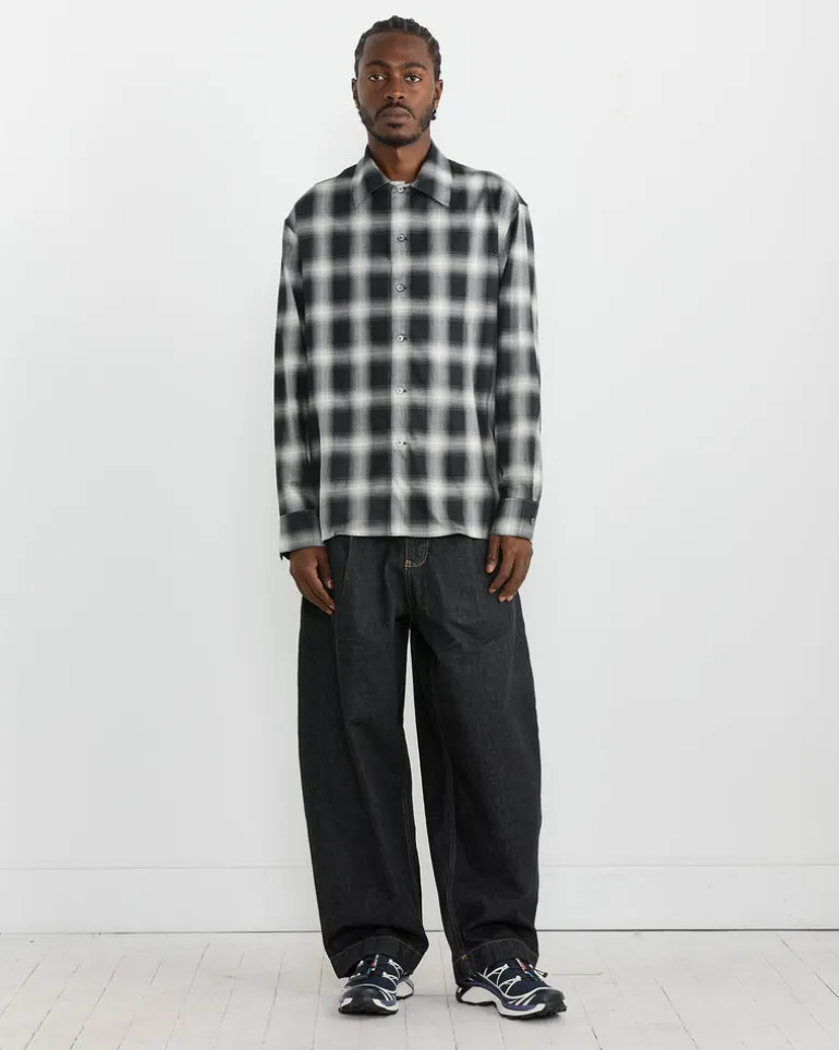 Ray Shirt in Black/Ecru
