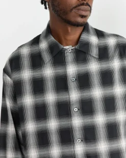 Ray Shirt in Black/Ecru