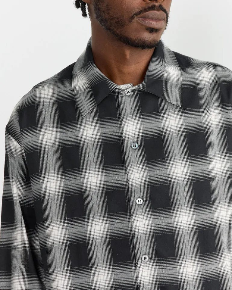 Ray Shirt in Black/Ecru