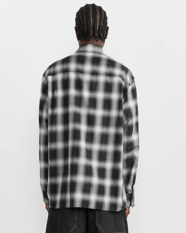 Ray Shirt in Black/Ecru