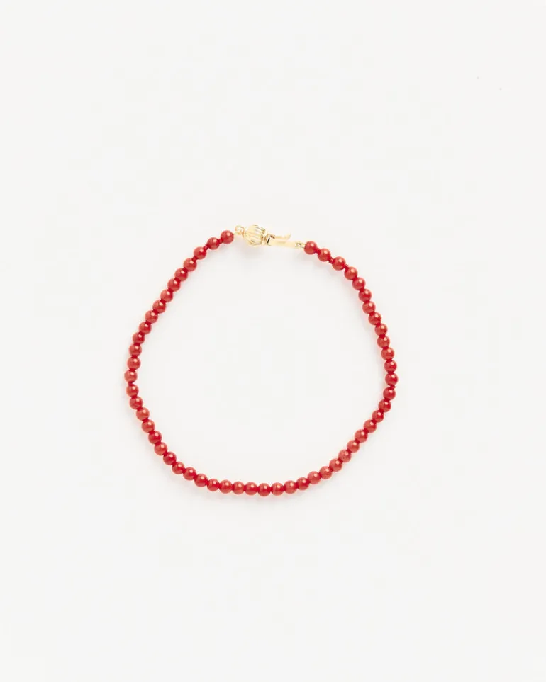 Red Bamboo Coral Bracelet