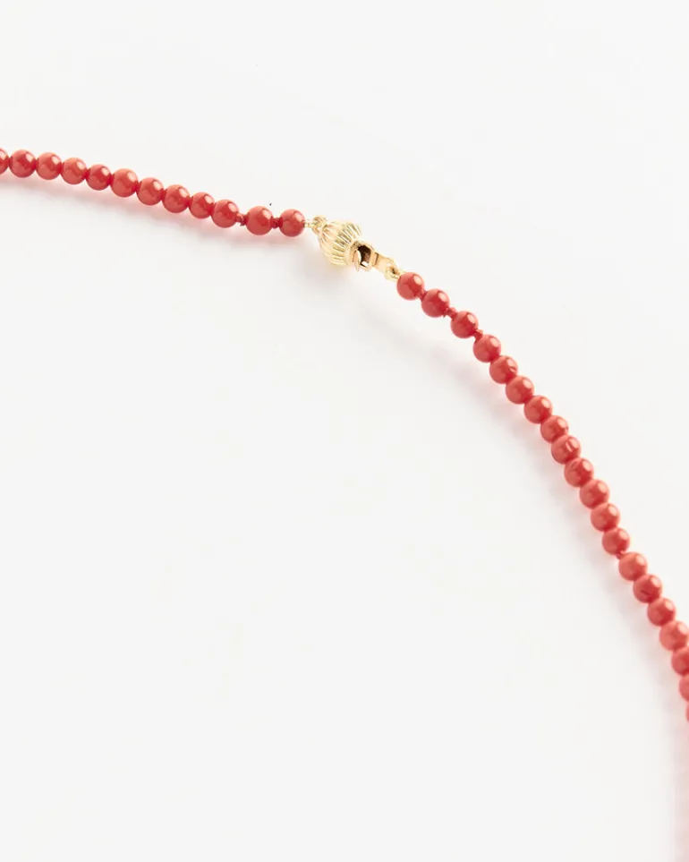 Red Bamboo Coral Necklace