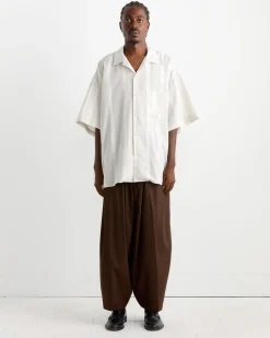 Re-Engineered Overshirt in Stripe Natural