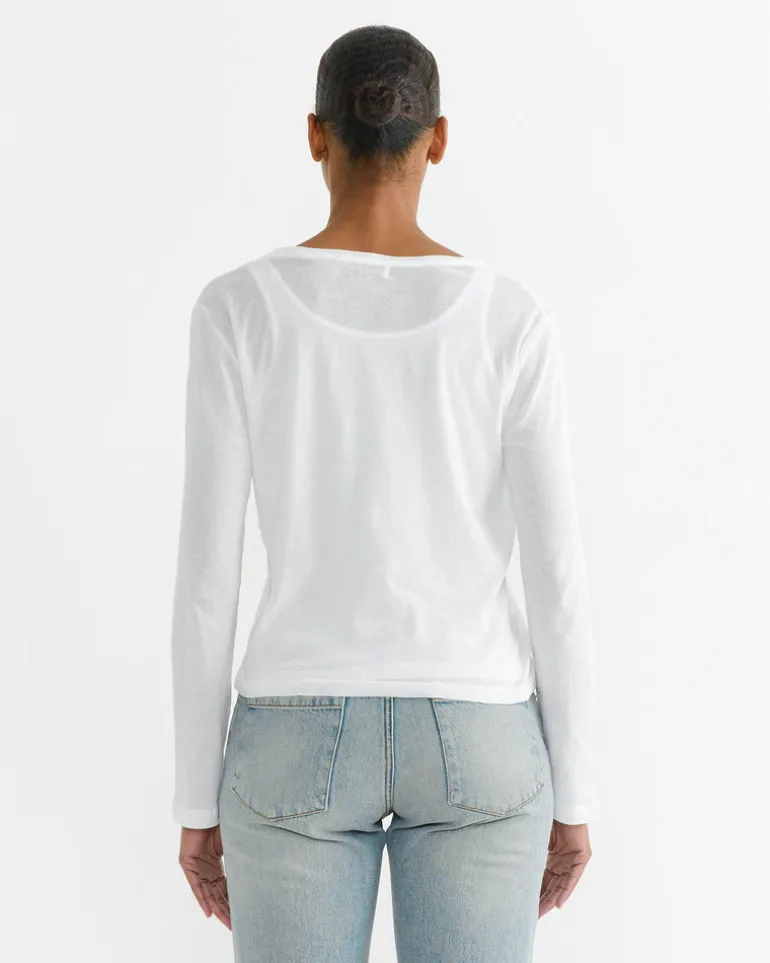 Rei Long Sleeve T-Shirt in White