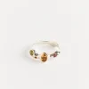 Reina Ring in Sterling Silver/Mixed Gems