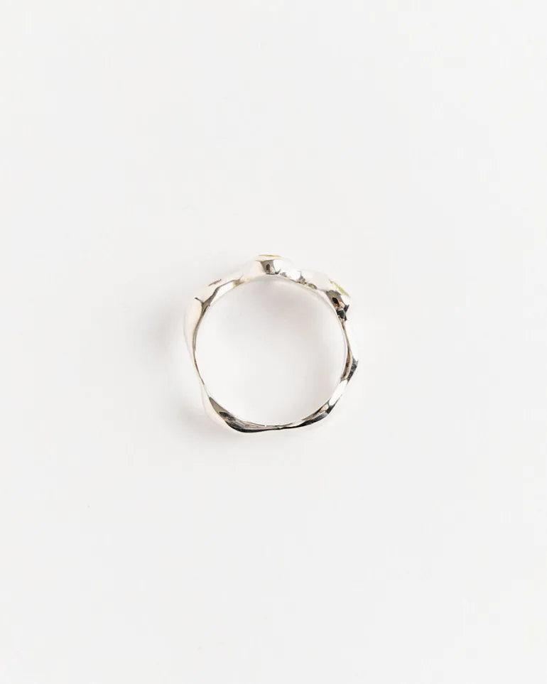 Reina Ring in Sterling Silver/Mixed Gems