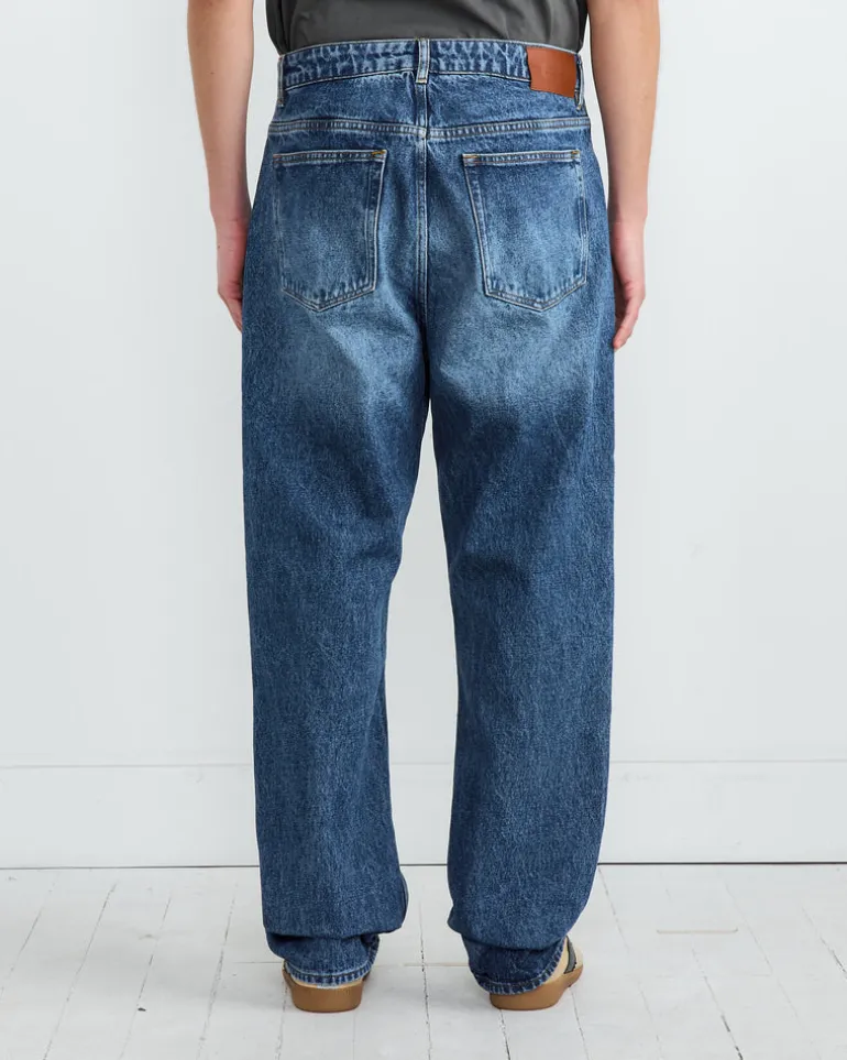 Riso Pant in Worn Wash Indigo