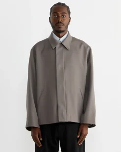 Rohe Jacket in Wool Twill Taupe