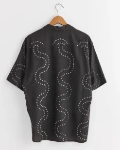 Ronen Shirt in Bandhani Charcoal