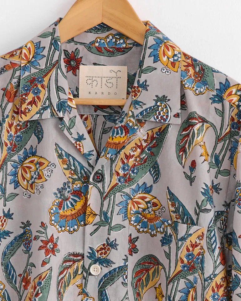 Ronen Shirt in Block Print