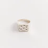 Rose Garden Signet Impression in Silver