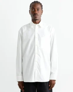 Routine Shirt in Organic Poplin White