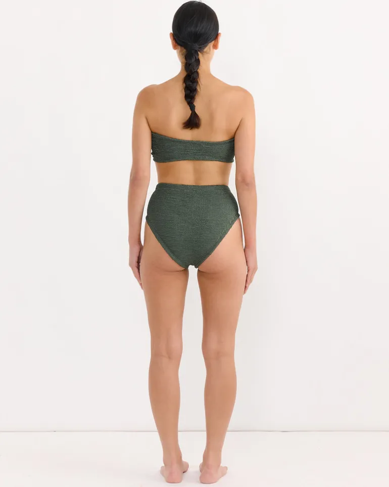 Ruby Bikini in Metallic Khaki