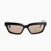 Salon Sunglasses in Matt Black/Silver/Grey